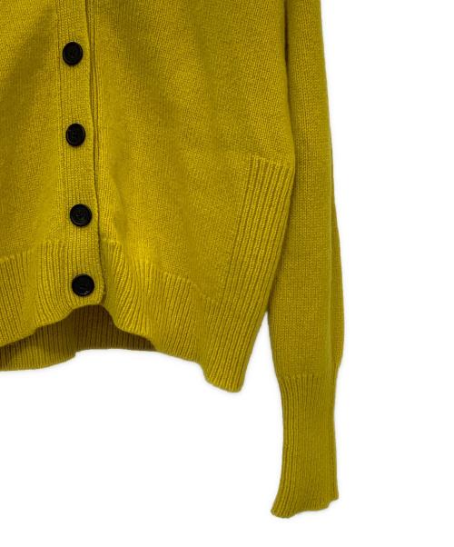 STUDIO NICHOLSON（スタジオ ニコルソン）STUDIO NICHOLSON (スタジオ ニコルソン) Vネックカーディガン イエローの古着・服飾アイテム