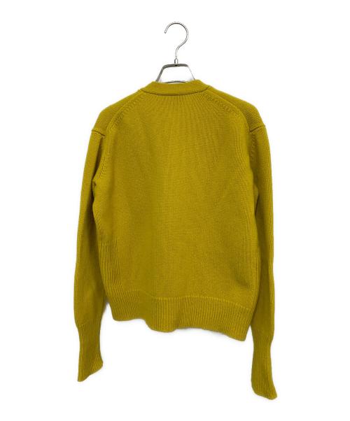 STUDIO NICHOLSON（スタジオ ニコルソン）STUDIO NICHOLSON (スタジオ ニコルソン) Vネックカーディガン イエローの古着・服飾アイテム