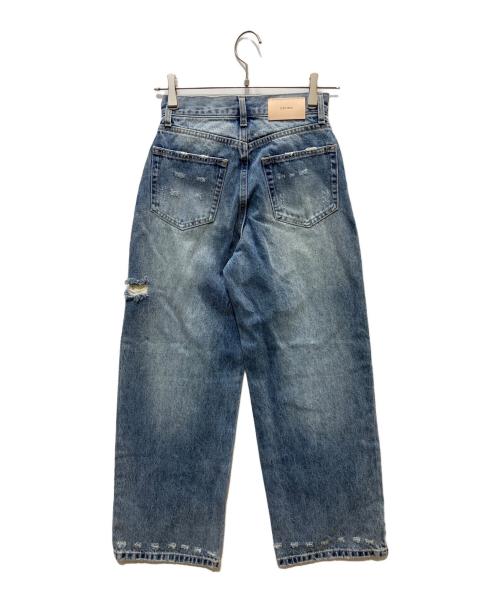 senee（セニー）senee (セニー) ルーズヴィンテージライクデニムパンツ ブルー サイズ:Sの古着・服飾アイテム