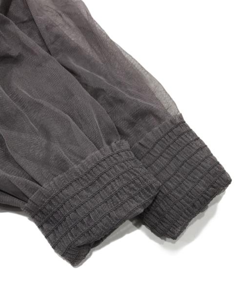 Snidel（スナイデル）Snidel (スナイデル) チュールボリュームドレス/パフスリーブワンピース モカ サイズ:1の古着・服飾アイテム