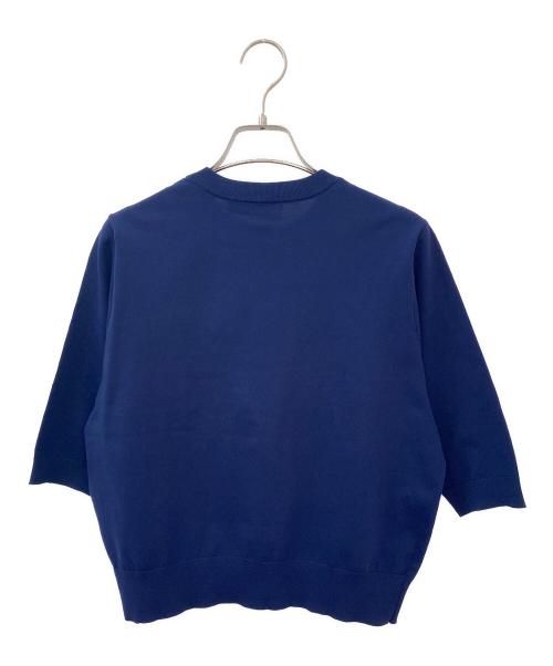 CABAN（キャバン）CABAN (キャバン) ファインポリエステル ハーフスリーブポケットカーディガン ネイビー サイズ:Sの古着・服飾アイテム