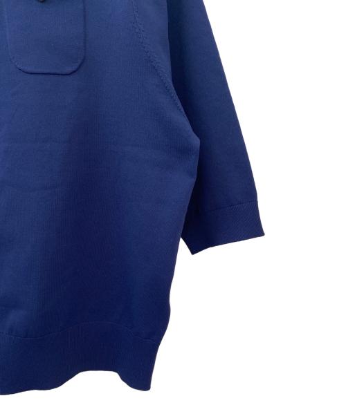 CABAN（キャバン）CABAN (キャバン) ファインポリエステル ハーフスリーブポケットカーディガン ネイビー サイズ:Sの古着・服飾アイテム