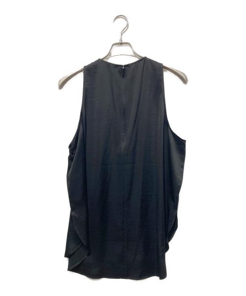SACRA（サクラ）SACRA (サクラ) TRIACE SATIN TOP/トリアセートサテントップ ブラック サイズ:38 未使用品の古着・服飾アイテム
