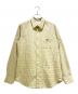 CELINE（セリーヌ）の古着「Triomphe Embroidered Check Loose Shirt/トリオンフ刺繍入り チェック ルーズシャツ/2C982113Q.02MX」｜ベージュ