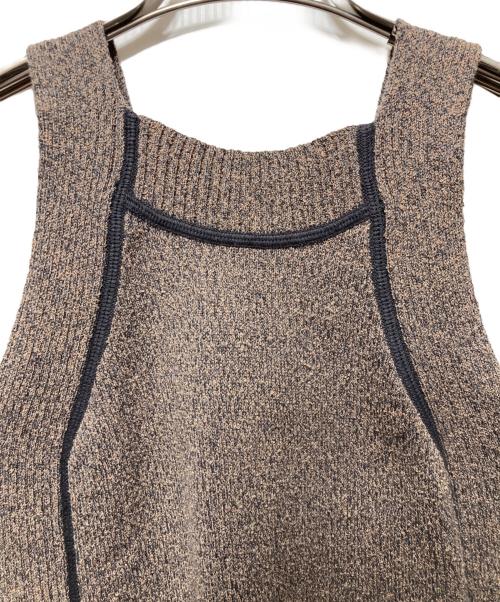 TODAYFUL（トゥデイフル）TODAYFUL (トゥデイフル) Mix Knit Tanktop ブラウン サイズ:freeの古着・服飾アイテム