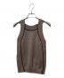 TODAYFUL（トゥデイフル）の古着「Mix Knit Tanktop」｜ブラウン