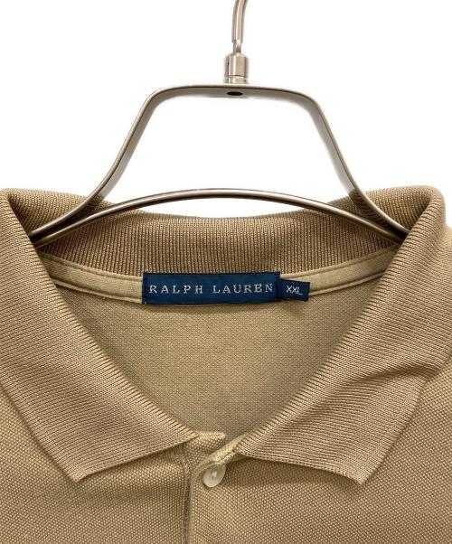 POLO RALPH LAUREN（ポロ・ラルフローレン）POLO RALPH LAUREN (ポロ・ラルフローレン) ビーズ刺繍ビックポニーポロシャツ ベージュ サイズ:XXLの古着・服飾アイテム