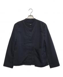 EMPORIO ARMANI（エンポリオアルマーニ）の古着「ノーカラージャケット」｜ネイビー