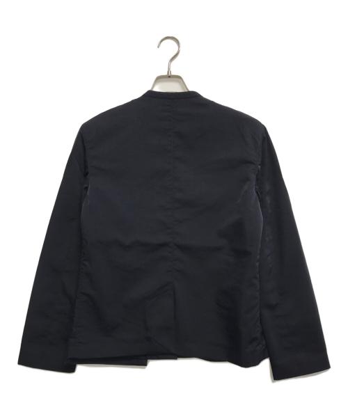 EMPORIO ARMANI（エンポリオアルマーニ）EMPORIO ARMANI (エンポリオアルマーニ) ノーカラージャケット ネイビー サイズ:40の古着・服飾アイテム