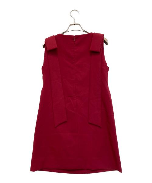 THE TOE（ザ・トゥー）THE TOE (ザ・トゥー) Arta Ribbon Onepiece ワンピース ボルドー サイズ:S 未使用品の古着・服飾アイテム