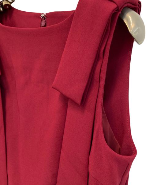 THE TOE（ザ・トゥー）THE TOE (ザ・トゥー) Arta Ribbon Onepiece ワンピース ボルドー サイズ:S 未使用品の古着・服飾アイテム