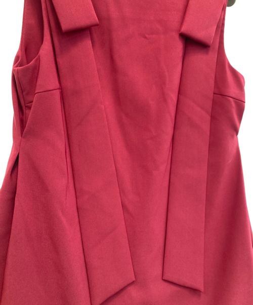 THE TOE（ザ・トゥー）THE TOE (ザ・トゥー) Arta Ribbon Onepiece ワンピース ボルドー サイズ:S 未使用品の古着・服飾アイテム