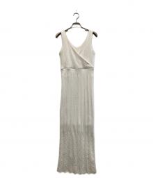 HER LIP TO（ハーリップトゥ）の古着「Summer Knit Lace Dress」｜ホワイト
