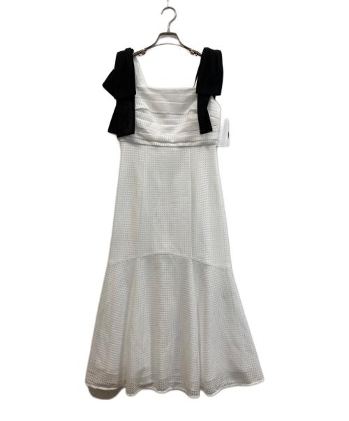 CELFORD（セルフォード）CELFORD (セルフォード) MIKA (ミカ) ショルダーリボン2wayワンピース ホワイト サイズ:36の古着・服飾アイテム