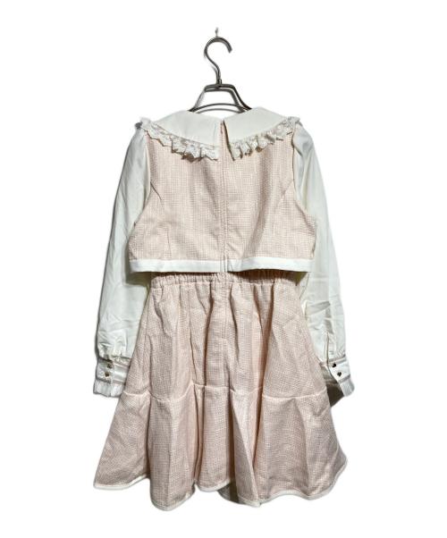LIZ LISA（リズリサ）LIZ LISA (リズリサ) セットアップライクツイードワンピース ピンクの古着・服飾アイテム