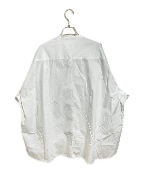 OHGA（オオガ）OHGA (オオガ) ボウタイ バンドカラーシャツ ホワイト サイズ:Ｍの古着・服飾アイテム