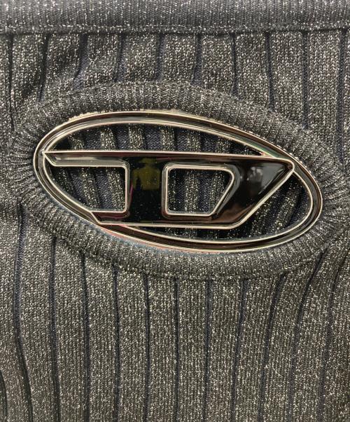 DIESEL（ディーゼル）DIESEL (ディーゼル) M-Clarksville-Lurex Top ブラック サイズ:XSの古着・服飾アイテム