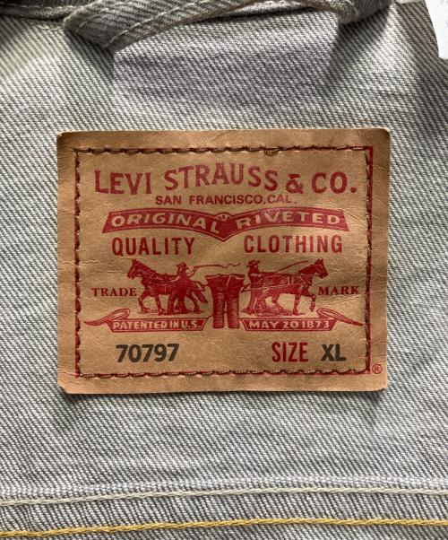 LEVI'S（リーバイス）LEVI'S (リーバイス) デニムジャケット グレー サイズ:XLの古着・服飾アイテム