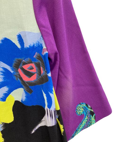 ETRO（エトロ）ETRO (エトロ) 総柄7分袖ワンピース マルチカラー サイズ:40の古着・服飾アイテム