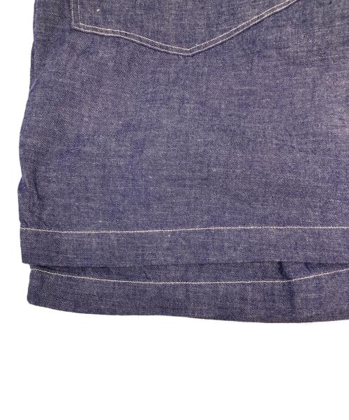 COMOLI（コモリ）COMOLI (コモリ) ダンガリーショートパンツ グレーの古着・服飾アイテム