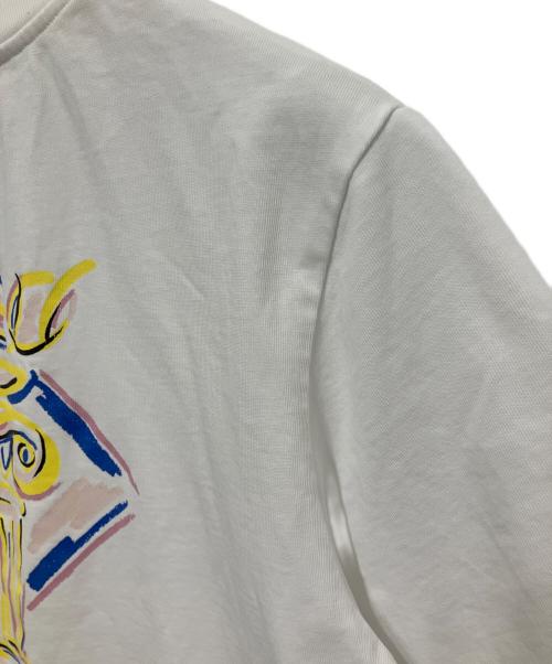 CASABLANCA（カサブランカ）CASABLANCA (カサブランカ) Diamond Column t-shirt ホワイト サイズ:Lの古着・服飾アイテム