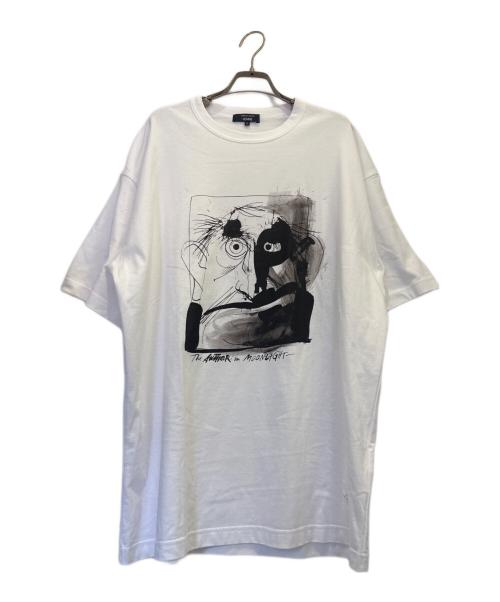 COMME des GARCONS HOMME（コムデギャルソン オム）COMME des GARCONS HOMME (コムデギャルソン オム) 綿天竺 製品プリント Tシャツ ホワイト サイズ:Lの古着・服飾アイテム