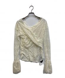 ELCHELE（エルチェレ）の古着「LACE CACHECOEUR TOP」｜オフホワイト