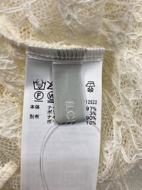 ELCHELE（エルチェレ）ELCHELE (エルチェレ) LACE CACHECOEUR TOP オフホワイト サイズ:FREE 未使用品の古着・服飾アイテム