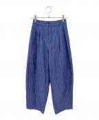 Ameriアメリ）の古着「MULTI STRIPE EGG PANTS」｜ブルー