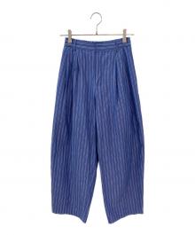 Ameri（アメリ）の古着「MULTI STRIPE EGG PANTS」｜ブルー