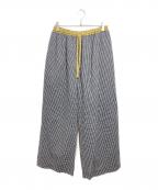 ELCHELEエルチェレ）の古着「DADDY CHECK WIDE PANTS」｜ブラック