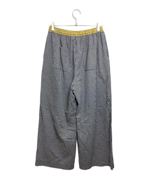 ELCHELE（エルチェレ）ELCHELE (エルチェレ) DADDY CHECK WIDE PANTS ブラック サイズ:36の古着・服飾アイテム