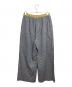 ELCHELE (エルチェレ) DADDY CHECK WIDE PANTS ブラック サイズ:36：5000円
