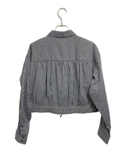 ELCHELE（エルチェレ）ELCHELE (エルチェレ) DADDY CHECK ZIP UP SHIRT ブラック サイズ:Fの古着・服飾アイテム