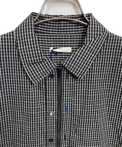 ELCHELE（エルチェレ）ELCHELE (エルチェレ) DADDY CHECK ZIP UP SHIRT ブラック サイズ:Fの古着・服飾アイテム
