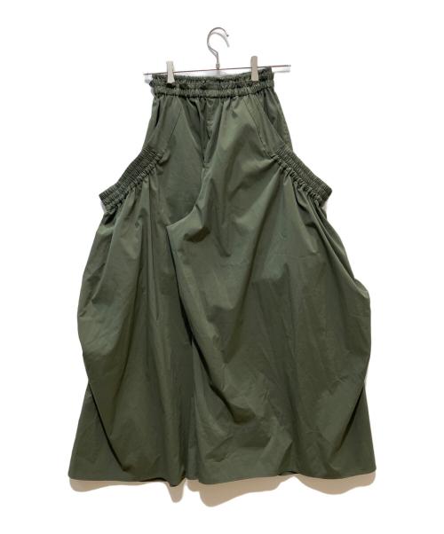 UN3D.（アンスリード）UN3D. (アンスリード) ラウンドコクーンパンツ/ウォッシャブル カーキ サイズ:SIZE 36の古着・服飾アイテム