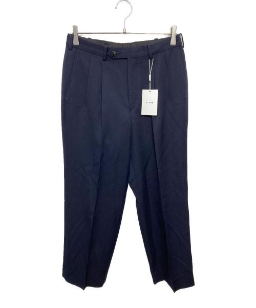 CLANE（クラネ）CLANE (クラネ) Keiji Kaneko (金子恵治) WOOL SERGE TROUSERS ネイビー サイズ:1 未使用品の古着・服飾アイテム
