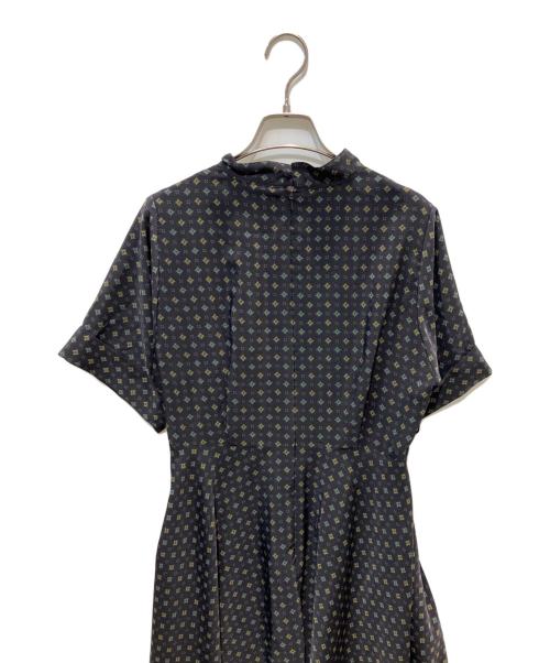 foufou（フーフー）foufou (フーフー) matte crepe de china one piece ブラック サイズ:1の古着・服飾アイテム