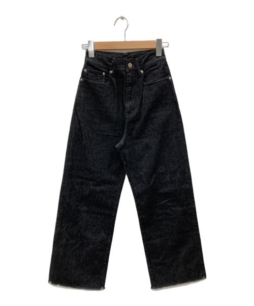 UNITED ARROWS（ユナイテッドアローズ）UNITED ARROWS (ユナイテッドアローズ) カットオフデニムパンツ ブラック サイズ:34の古着・服飾アイテム