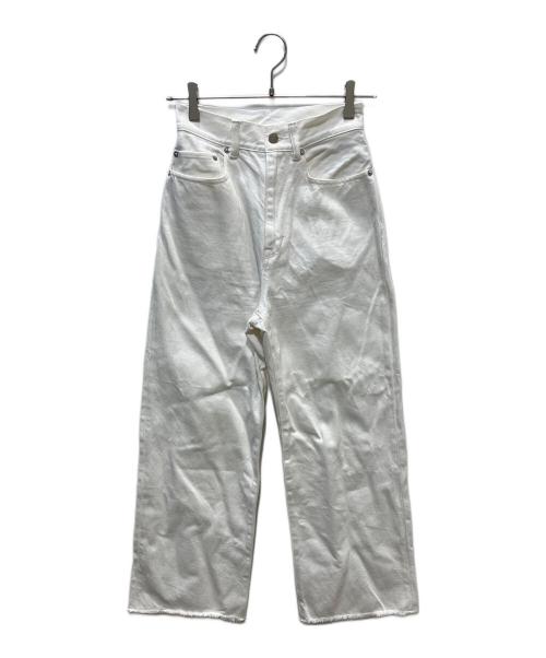 UNITED ARROWS（ユナイテッドアローズ）UNITED ARROWS (ユナイテッドアローズ) カットオフデニムパンツ ホワイト サイズ:34の古着・服飾アイテム