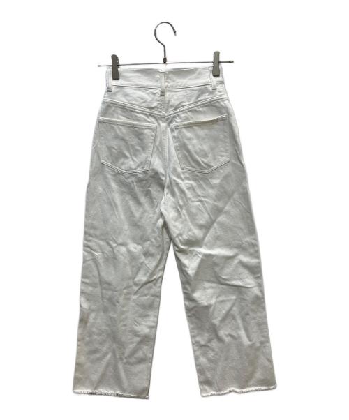 UNITED ARROWS（ユナイテッドアローズ）UNITED ARROWS (ユナイテッドアローズ) カットオフデニムパンツ ホワイト サイズ:34の古着・服飾アイテム