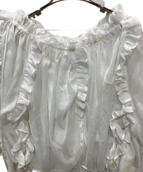 THE TOE（ザ・トゥー）THE TOE (ザ・トゥー) Anemone Blouse ホワイト サイズ:FREEの古着・服飾アイテム
