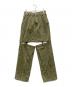 MAISON SPECIAL（メゾンスペシャル）の古着「Momo Slit Denim Pants」｜カーキ