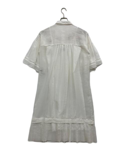 MUVEIL（ミュベール）MUVEIL (ミュベール) 刺繍シャツワンピース ホワイト サイズ:SIZE38の古着・服飾アイテム