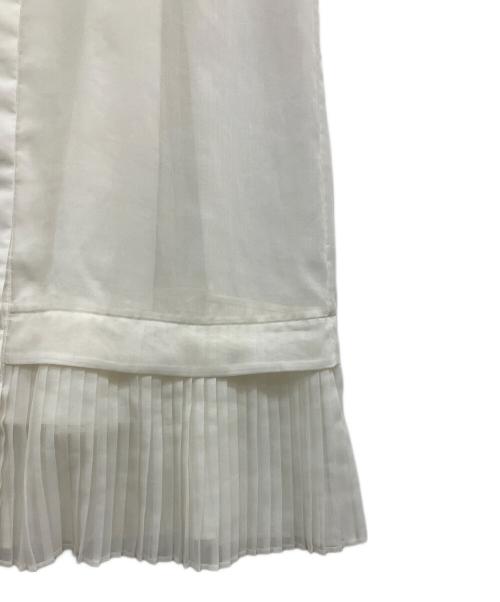 MUVEIL（ミュベール）MUVEIL (ミュベール) 刺繍シャツワンピース ホワイト サイズ:SIZE38の古着・服飾アイテム