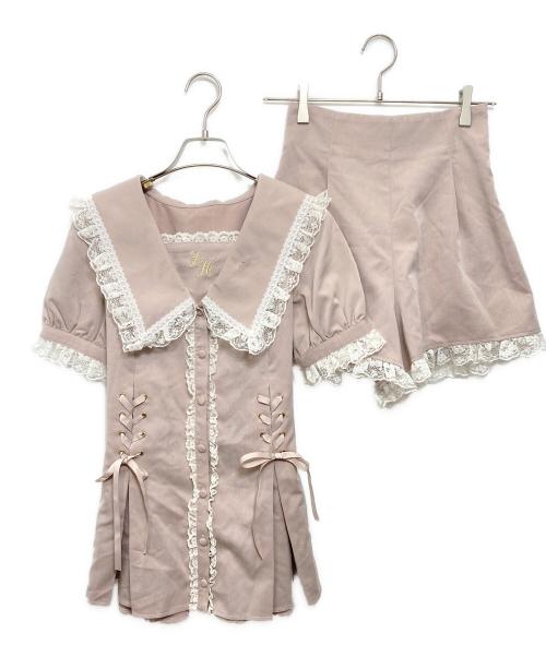 SECRET HONEY（シークレットハニー）SECRET HONEY (シークレットハニー) セーラーセットアップ ピンク サイズ:2の古着・服飾アイテム