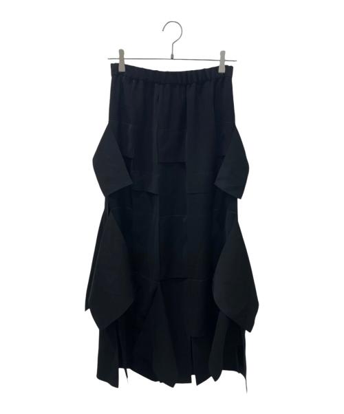 ENFOLD（エンフォルド）ENFOLD (エンフォルド) WEAVE DRAPE SKIRT ブラック サイズ:38 未使用品の古着・服飾アイテム