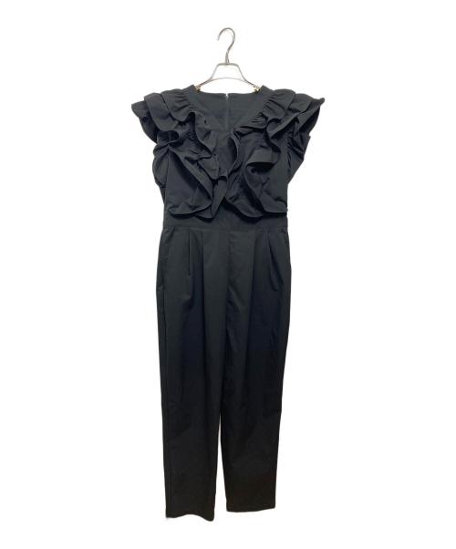 #Newans（ハッシュニュアンス）#Newans (ハッシュニュアンス) ラッフルフリルオールインワン ブラック サイズ:1の古着・服飾アイテム