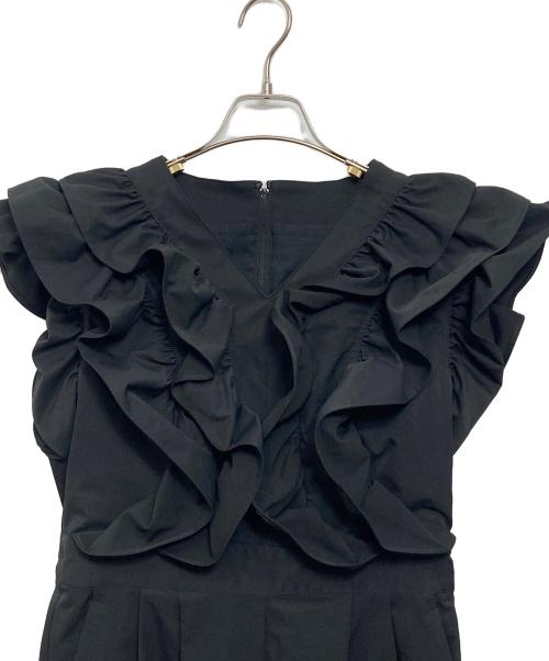 #Newans（ハッシュニュアンス）#Newans (ハッシュニュアンス) ラッフルフリルオールインワン ブラック サイズ:1の古着・服飾アイテム