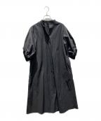MACKINTOSH LONDONマッキントッシュ ロンドン）の古着「スキッパーブラウスワンピース 半袖ワンピース」｜ブラック